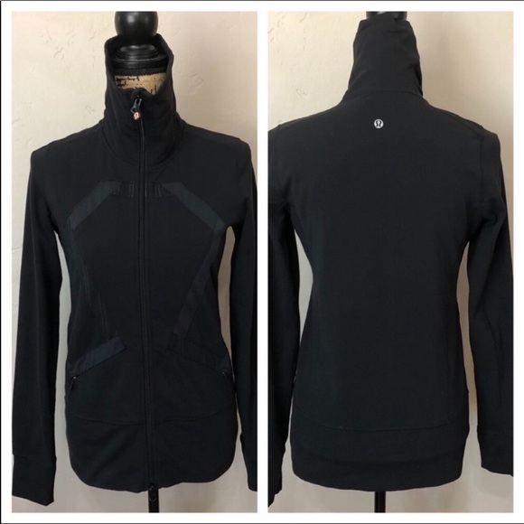 Lululemon Athletica Black Long Sleeve Jacket Sz 6 - Picture 2 of 8